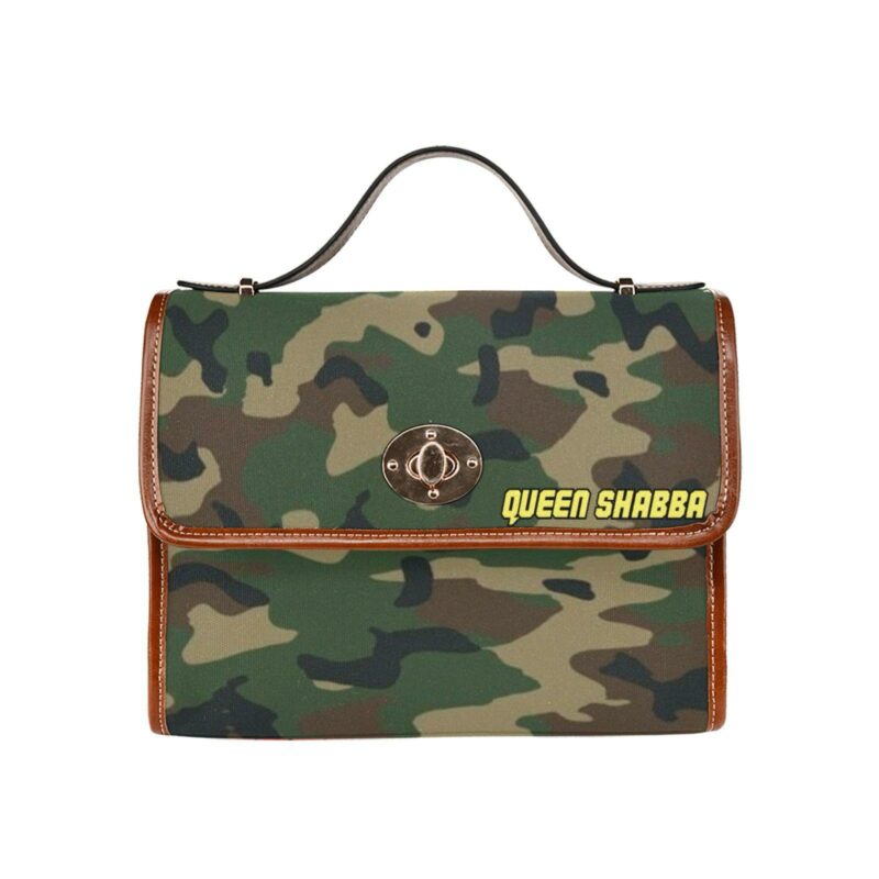 Queen Shabba Camo & Pink Statement Satchel Bag - Image 2