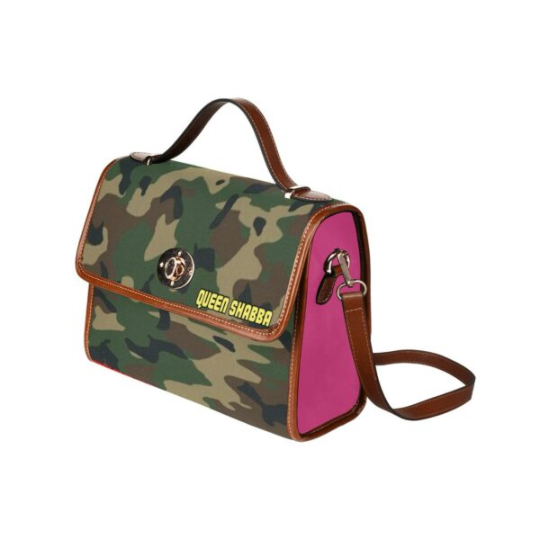 Queen Shabba Camo & Pink Statement Satchel Bag